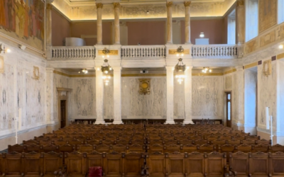 I marmi della Versilia nell’Aula Magna de la Sapienza di Pisa